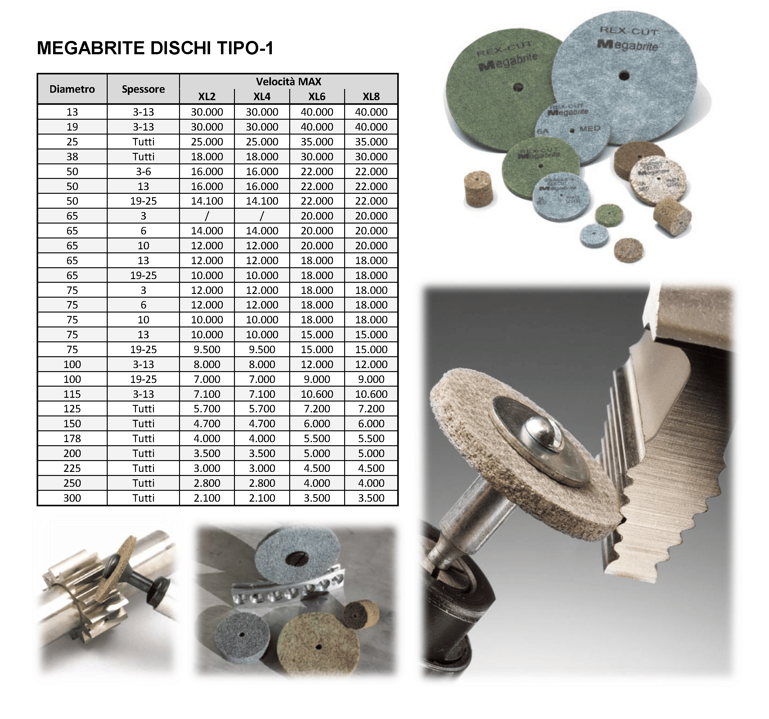 rex-cut-abrasivi-fibra-cotone-abrasivo-dischi-tipo-1-megabrite-unitized