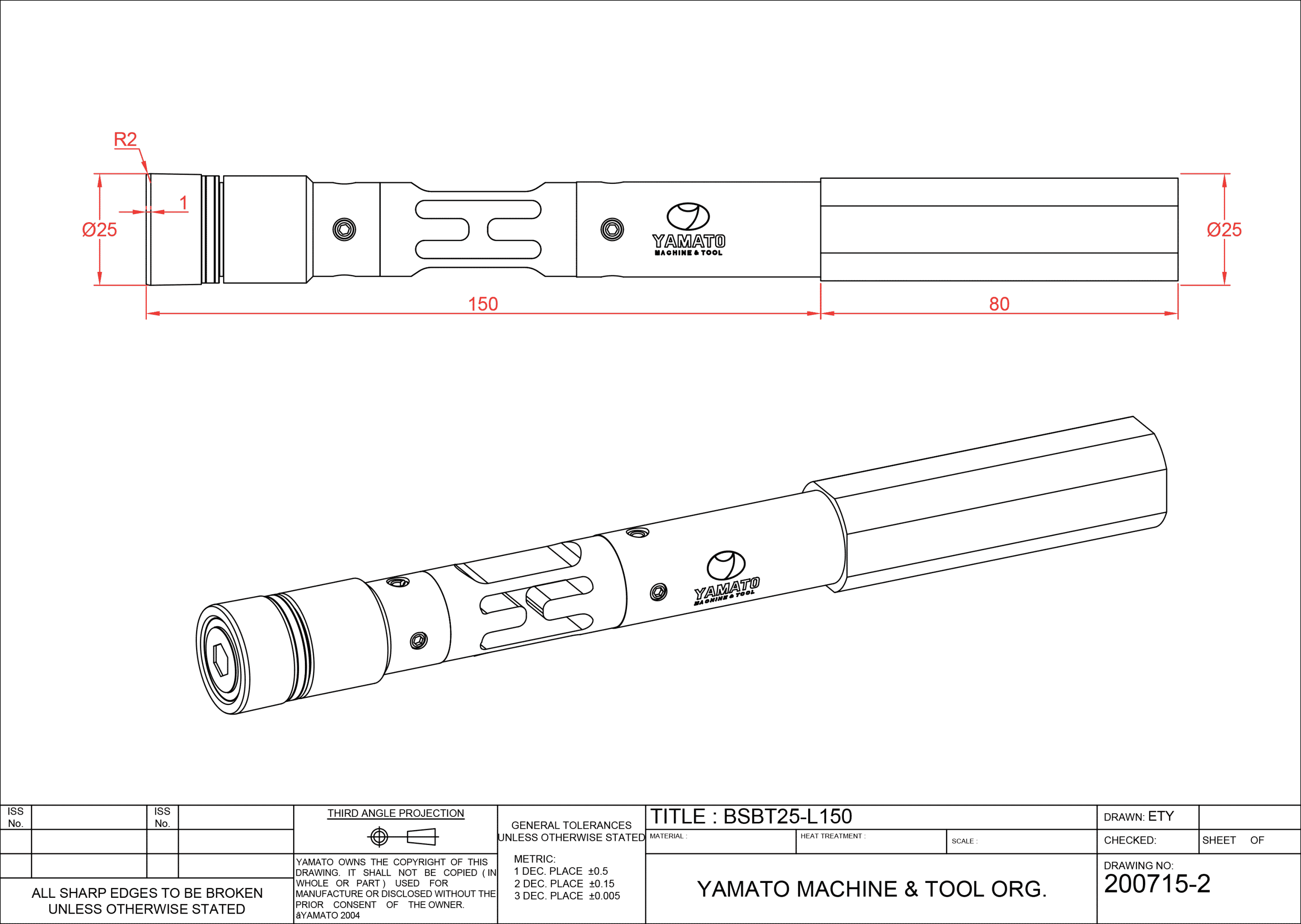 Yamato - BSBT25-L150
